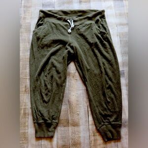 Aerie green jogger pajama bottom  - size m